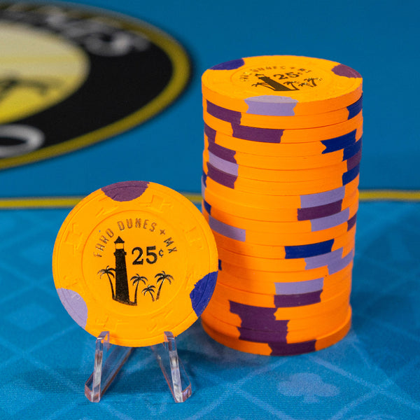 Rack (100 Chips) Faro Dunes 25c
